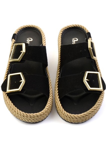 Siyah Siyah Kadın Terlik K04688001702 fiyatları