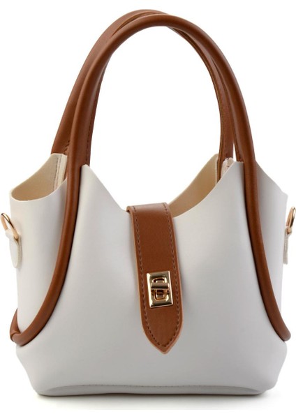 Beyaz Taba Kadın Omuz Çantası C06572023109
