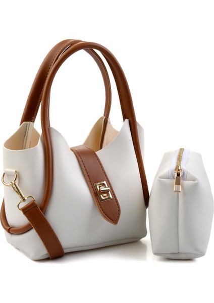 Beyaz Taba Kadın Omuz Çantası C06572023109 fiyatları
