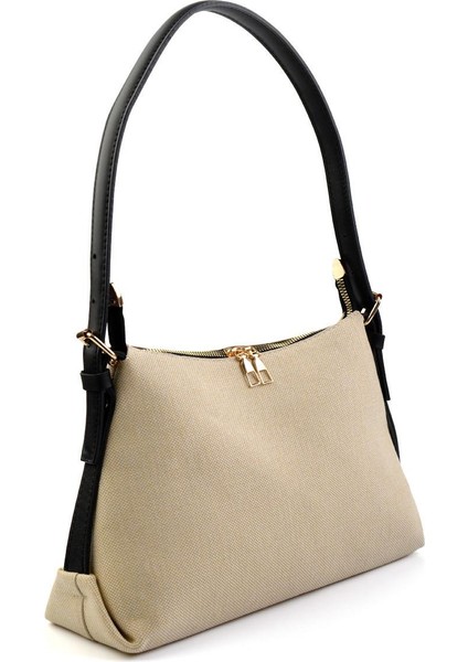 Bej Siyah Kadın Omuz Çantası C06569000218 fiyatları