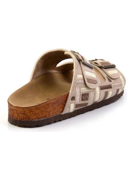 Bej Çok Renkli Kadın Terlik K04819010582 fırsatları