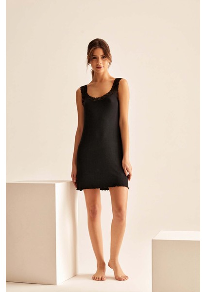 Kadın Dantel Detaylı Gecelik fiyatları