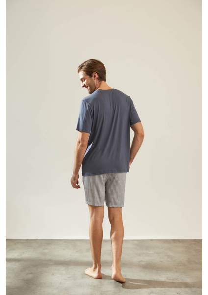 Erkek Modal Cepli Şort Pijama Altı fırsatları