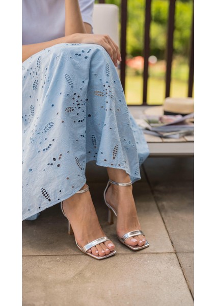 Arrow Lame Hakiki Deri Topuklu Ayakkabı fırsatları