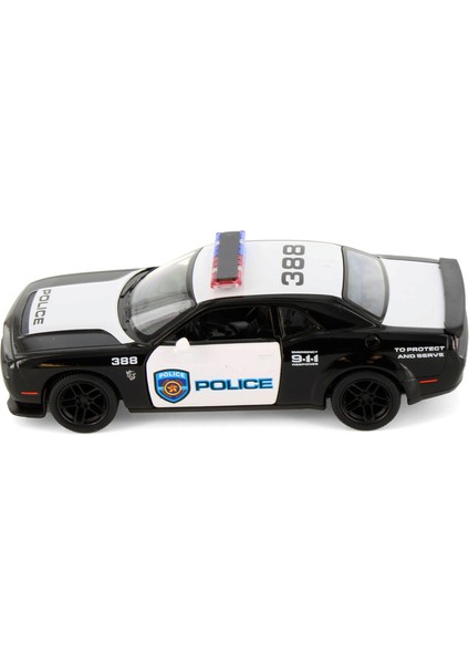 2023 Dodge Challenger Srt Demon 170 Police Edition, Black/white - Kinsmart 5461DP fırsatları