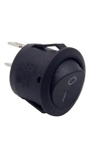 Yuvarlak Anahtar Siyah 2p 0-1 - 20 Adet