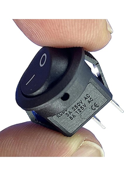 Yuvarlak Anahtar Siyah 2p 0-1 - 20 Adet modelleri