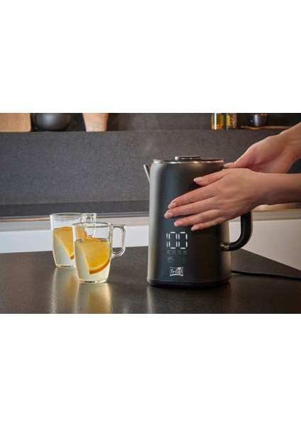 Kettle Mat Siyah Dijital Göstergeli Sıcak Tutma Özellikli 1.7 L- 1.500 W