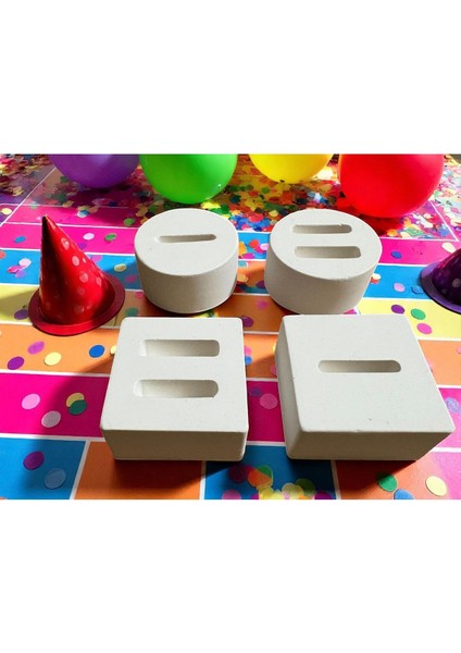 Beyaz 4’lü Yüzük Tutucu Organizer, Nişan ve Söz Dekorasyonu Için Ideal