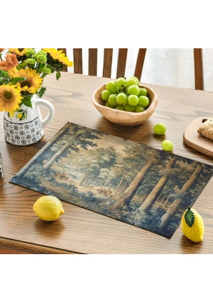 Vintage Amerikan Servisi 4'lü - Örtü