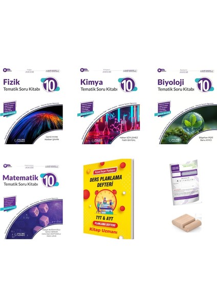 Palme 10. Sınıf Joker Sayısal Soru Kitabı Mat Fizik Kimya Byloji 2026 Yeni Müfredat+Tutucu+Plan Deft