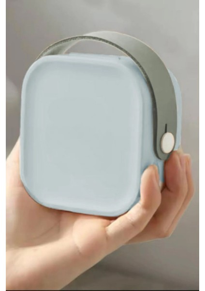 Mini Makyaj ve Takı Organizer, Seyahat Için Pratik Kutu, Mavi Renk fırsatları