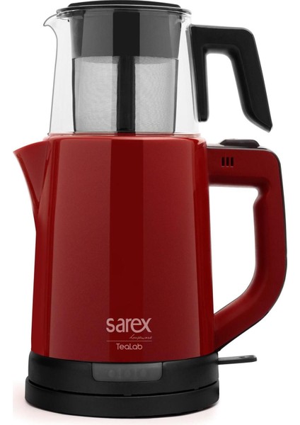 Kırmızı Renkli Elektrikli Çay Makinesi SR-3300, Hızlı ve Kolay Demleme Için Ideal