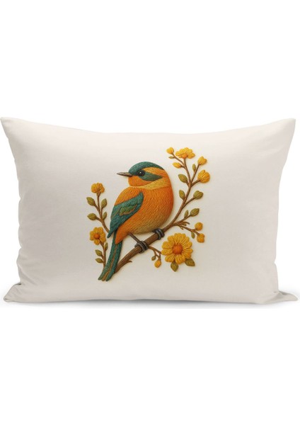 Çift Tarafı Dijital Baskılı 3'lü Kırlent Kılıfı Seti (Panç /punch Nakış Desen Görünümlü) indirimleri