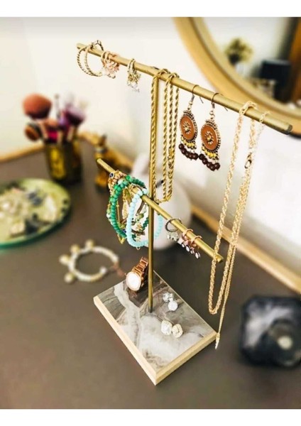 Şık Altın Takı Standı, Düzenleyici ve Dekoratif Takı Organizatörü fiyatları