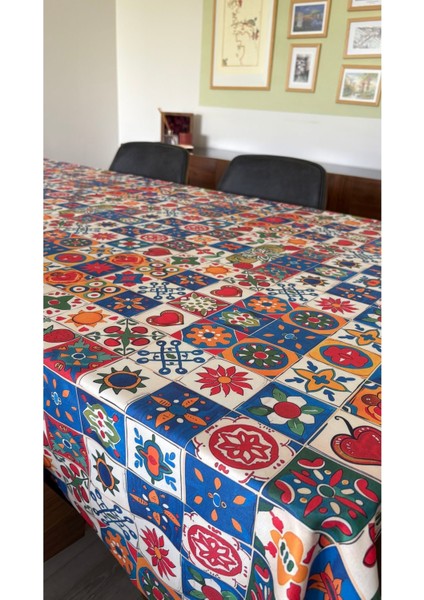 New Fashion Süet Dokuma Dijital Baskılı Masa Örtüsü | 140X180 cm & 140X220 cm modelleri