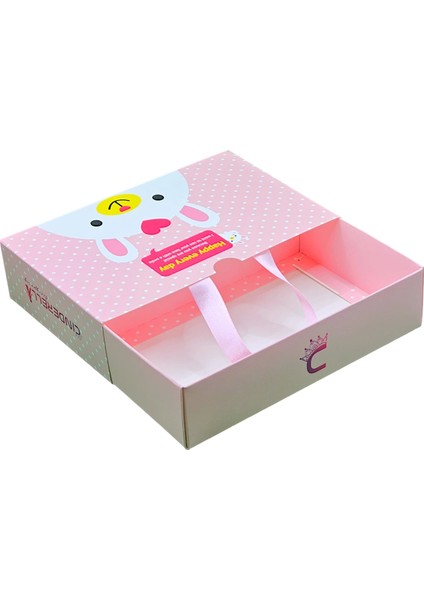 Özel Tasarım Sevimli Pembe Hediye Kutusu 12X18CM - Saten Kulplu Boş Çanta Hediyelik Toka Kutusu fiyatları