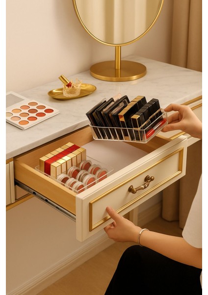 Çok Renkli Makyaj Malzemeleri Organizeri Bölmeli Düzenleyici