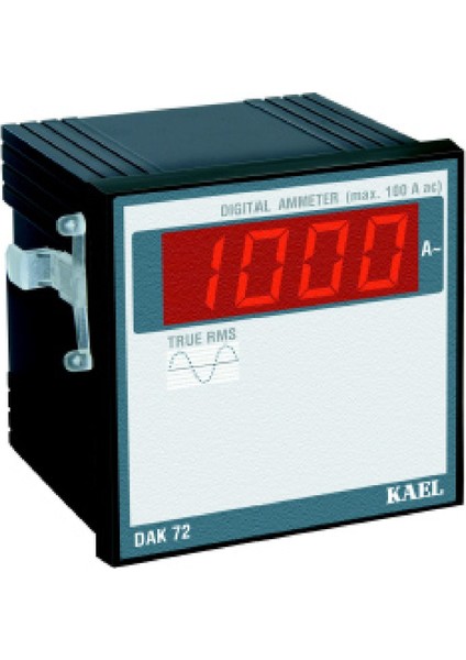 Dak-A-72 ,72X72MM 220VAC 1-FAZ/100A Ampermetre
