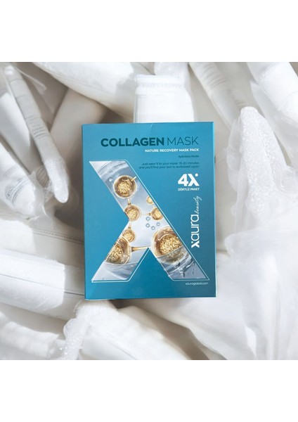 Beauty Kolajen Yaprak Maske - 4'lü Paket modelleri