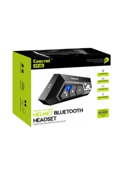 Su Geçirmez Ipx8 Bluetooth V5.4 Motosiklet Kask Kulaklık Interkom S-C22 fiyatları