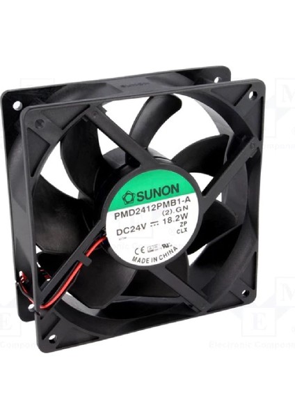 PMD2412PMB1-A(2).GN ,120X38MM 24VDC 180-CFM 2-Kablo Fan
