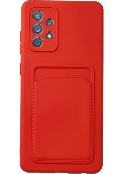 Samsung Galaxy A23 4g Kılıf Kelvin Kartvizitli Silikon - Kırmızı