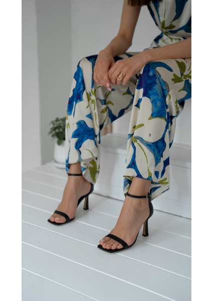 Arrow Siyah Hakiki Deri Topuklu Ayakkabı