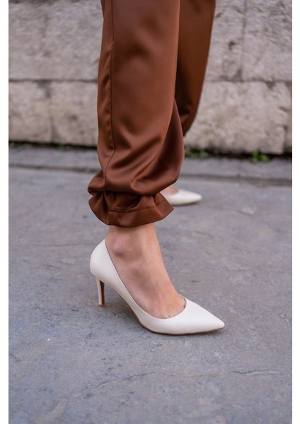 Pael Ekru Deri Stiletto fiyatları