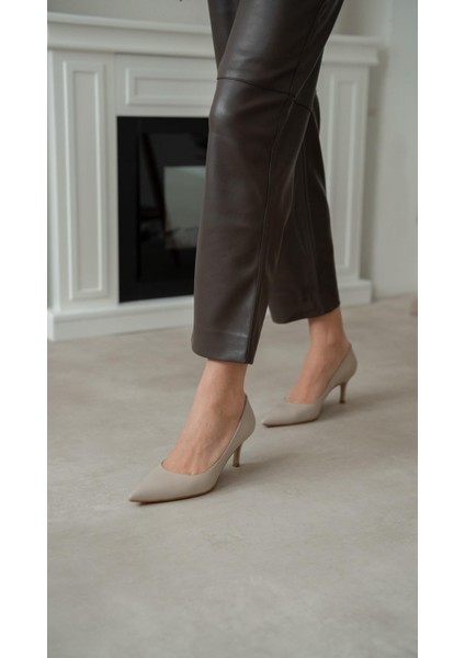 Brant Bej Hakiki Deri Topuklu Ayakkabı