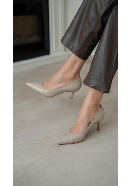 Brant Bej Hakiki Deri Topuklu Ayakkabı