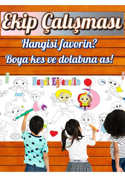 Kız Çocuk Spor Etkinlikleri ve Eğlence 2.5m Dev Boyama | Doğum Günü Özel Aktivite fiyatları