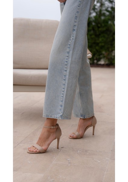 Yolette Ten Hakiki Deri Topuklu Ayakkabı