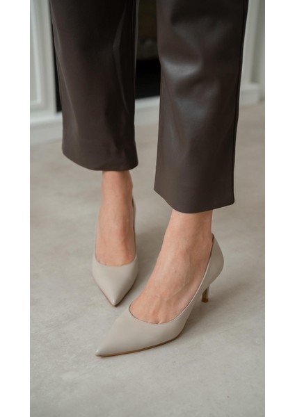 Brant Bej Hakiki Deri Topuklu Ayakkabı