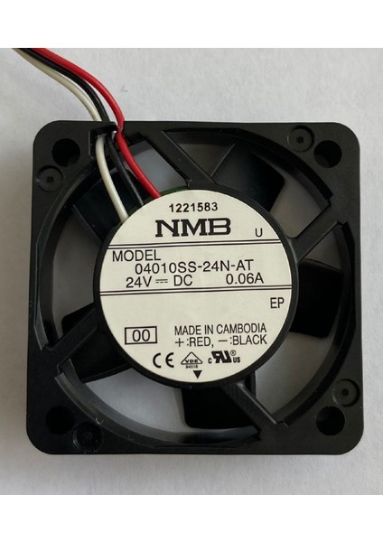 04010SS-24N-AT-00 ,40X10MM 24VDC 6.7-Cfm 3-Kablo Fan