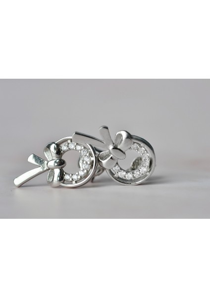 925 Ayar Gümüş Küpe Fiyonk Model