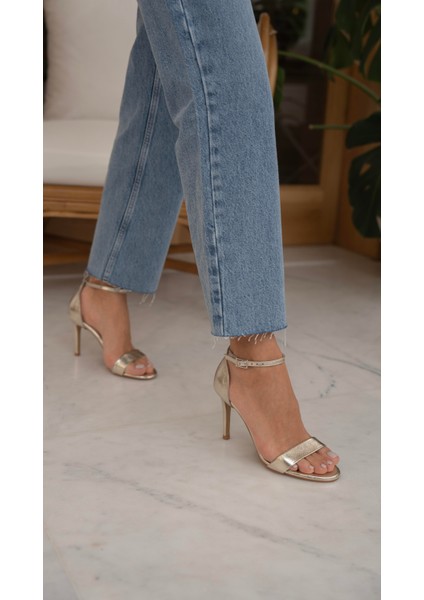 Yolette Dore Hakiki Deri Topuklu Ayakkabı