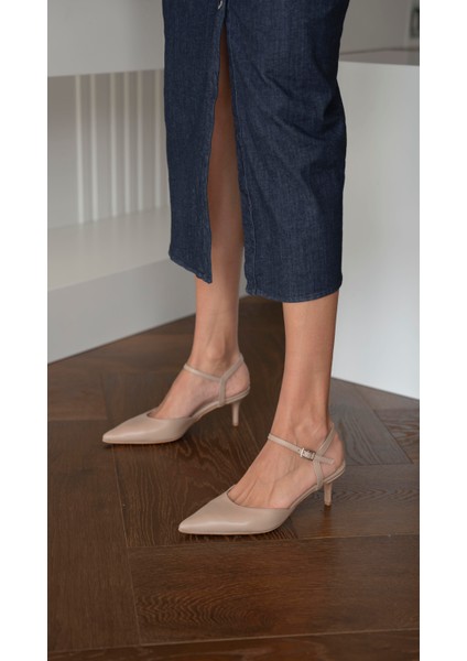 Rangel Ten Hakiki Deri Topuklu Ayakkabı