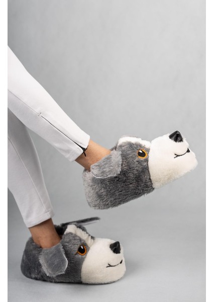 Unisex Hayvanlı Panduf Ev Ayakkabısı Ses Yapmaz Taban modelleri
