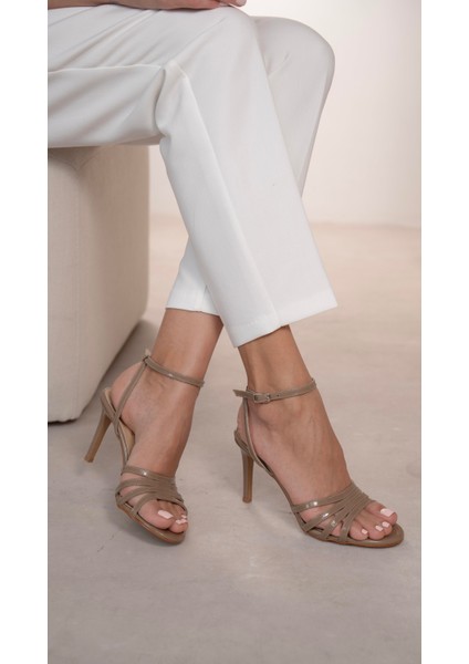 Evander Vizon Rugan Hakiki Deri Topuklu Ayakkabı modelleri