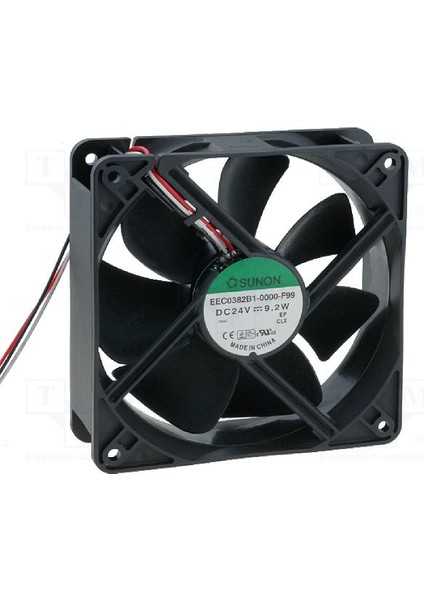 EEC0382B1-000U-F99 ,120X38MM 24VDC 138-CFM 3-Kablo Fan