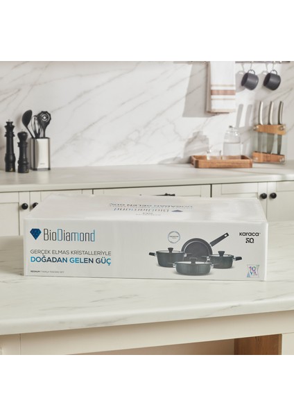Biodiamond Regnum İndüksiyon Tabanlı 7 Parça Tencere Seti