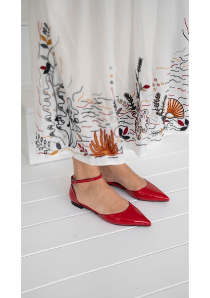 Yannick Kırmızı Rugan Babet