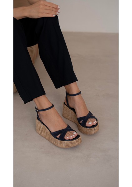 Pescare Lacivert Süet Hakiki Deri Sandalet indirimleri