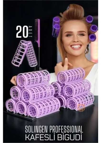 Kafes Gece Bigudisi 2.5 cm 20 Adet Solingen Professional