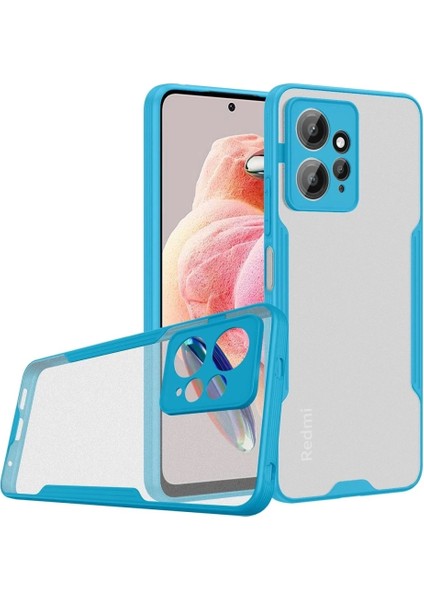 Xiaomi Redmi Note 12 4g Kılıf Platin Silikon - Mavi