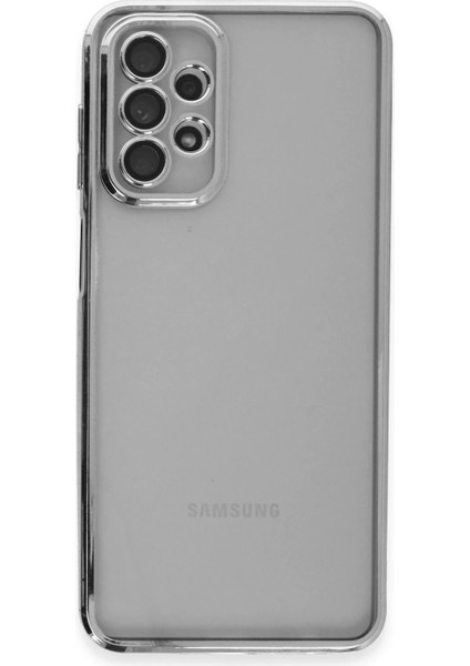 Samsung Galaxy A23 4g Kılıf Lensli Silikon - Gümüş fiyatları