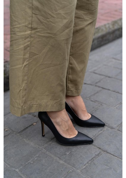 Ping Siyah Deri Stiletto fiyatları