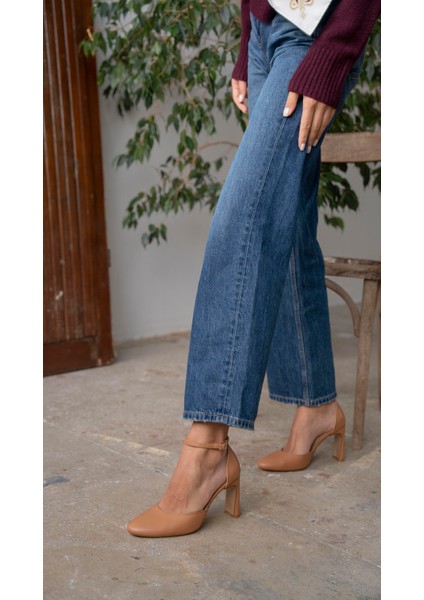 Lyon Camel Topuklu Ayakkabı