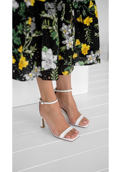 Arrow Beyaz Hakiki Deri Topuklu Ayakkabı fiyatları